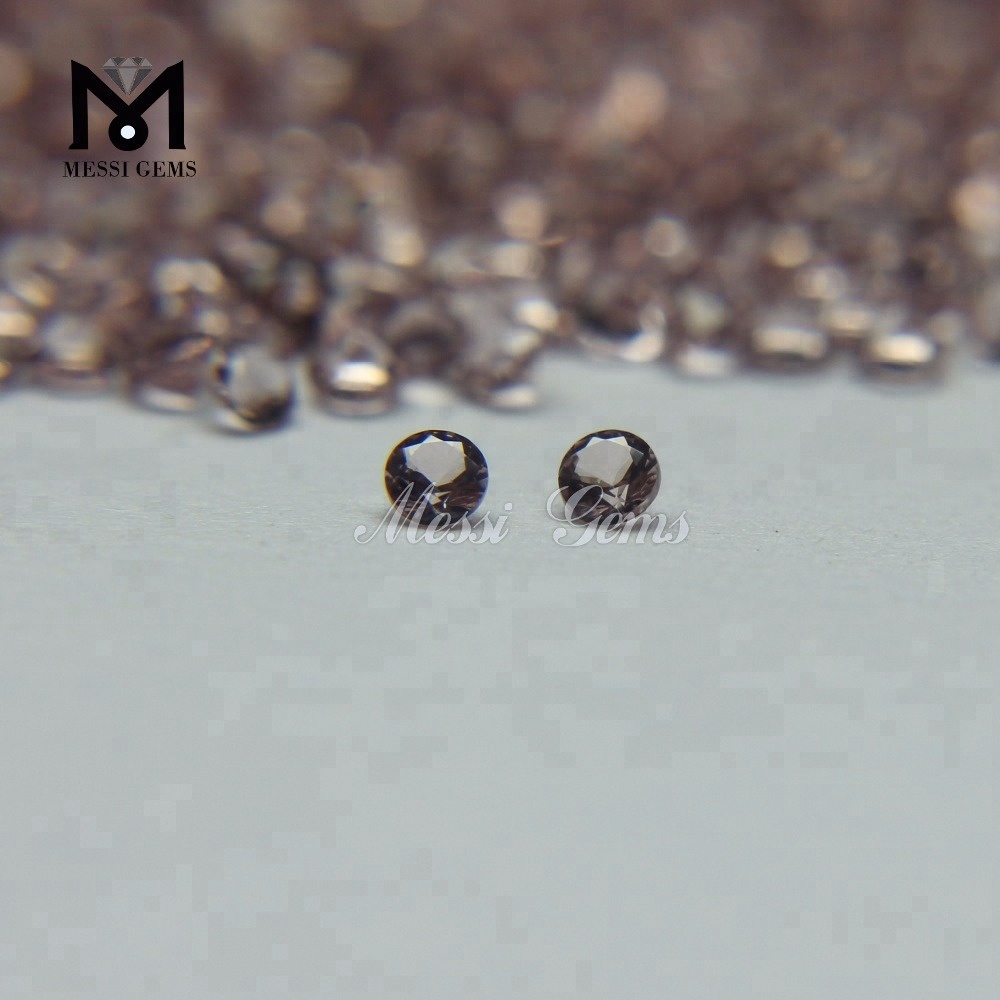 Engrospris Rund 1,5 mm Morganite Farve Nano Ædelsten