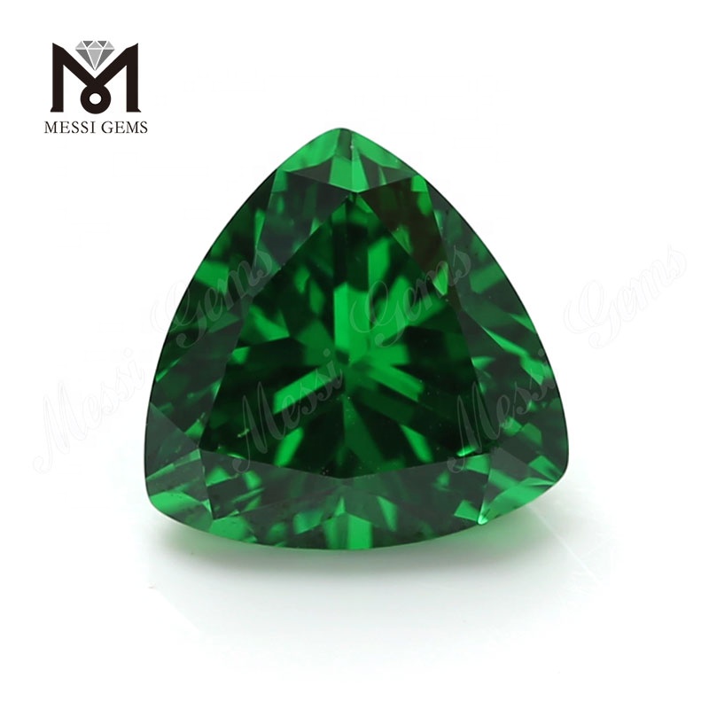 Engros Trillion 10x10mm Grøn Syntetisk Cubic Zirconia Stone