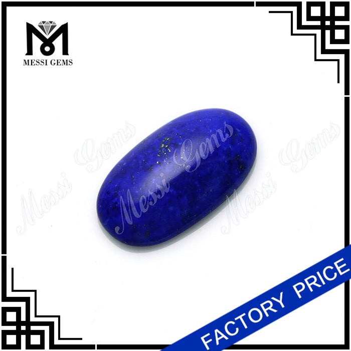 oval cabochon perle til smykker naturlige ædle Lapis lazuli