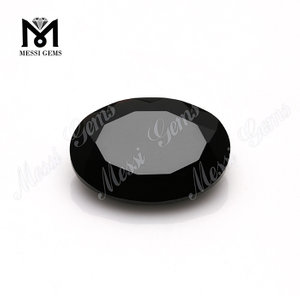naturlige ædelsten materiale oval facetteret sort onyx fra Kina