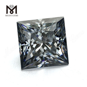 Engrospris DEF Brilliant Square Cut Loose Farvet Grå syntetisk moissanite diamant pris pr.
