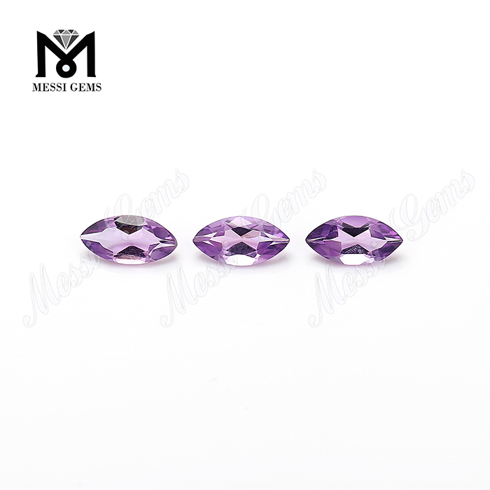 Løs ædelsten Marquise Cut 2,5x5 mm naturlig ametyst ædelsten