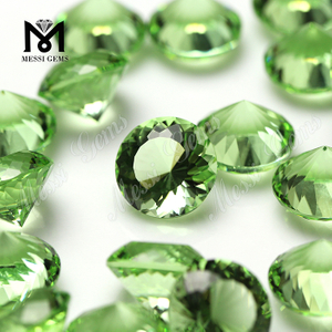 Engrospris syntetisk grøn turmalin krystal glas sten