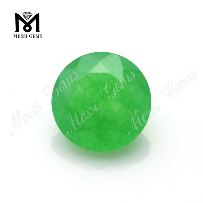 Engros runde ædelsten Perler Grøn Jade Stone