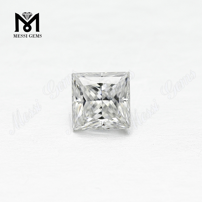 Hvid Farve Firkantet moissanite diamant Form VVS Moissanite Princess 1ct Producent