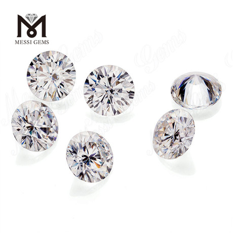 Syntetisk farveløs moissanite diamant løs ædelsten 10 karat rund GH VVS1 Kina