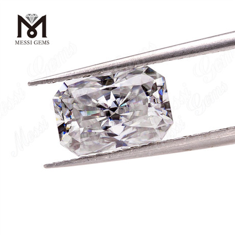Wuzhou engros 9x11mm ottekantet strålende slebet hvid farvet moissanite diamant løs