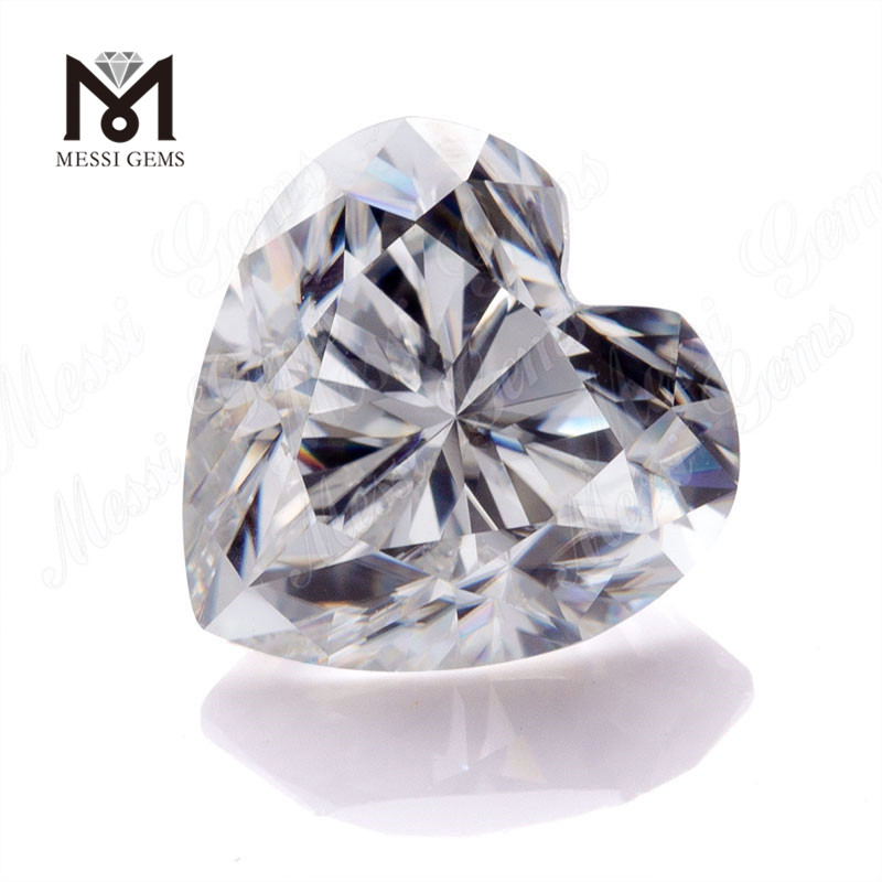 Heart DEF VVS moissanite diamant pris per karat