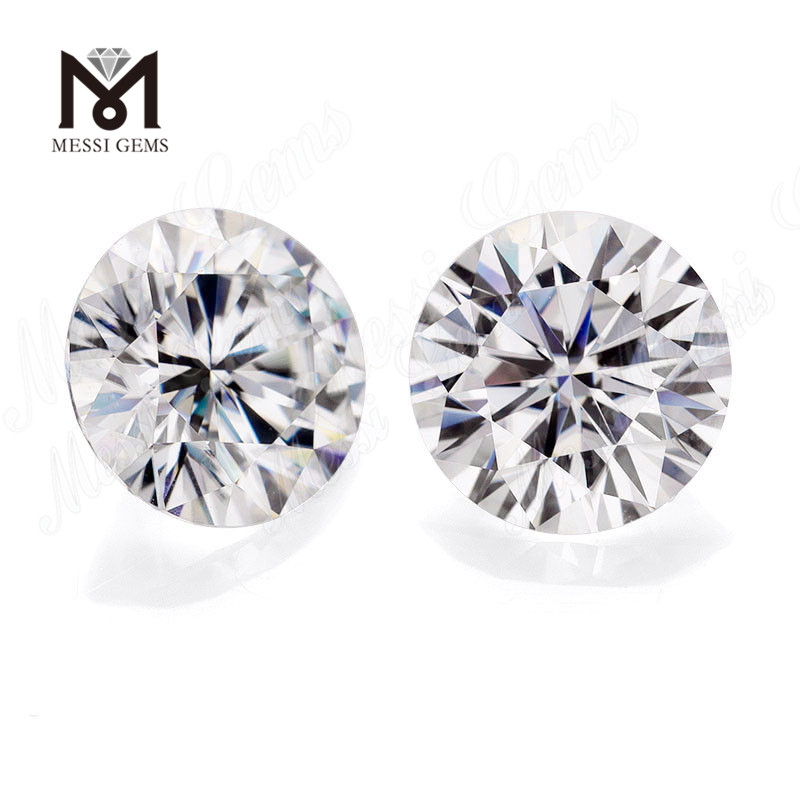 Løs moissanite diamant brilliant cut DEF Clear WHITE VVS syntetisk moissanite
