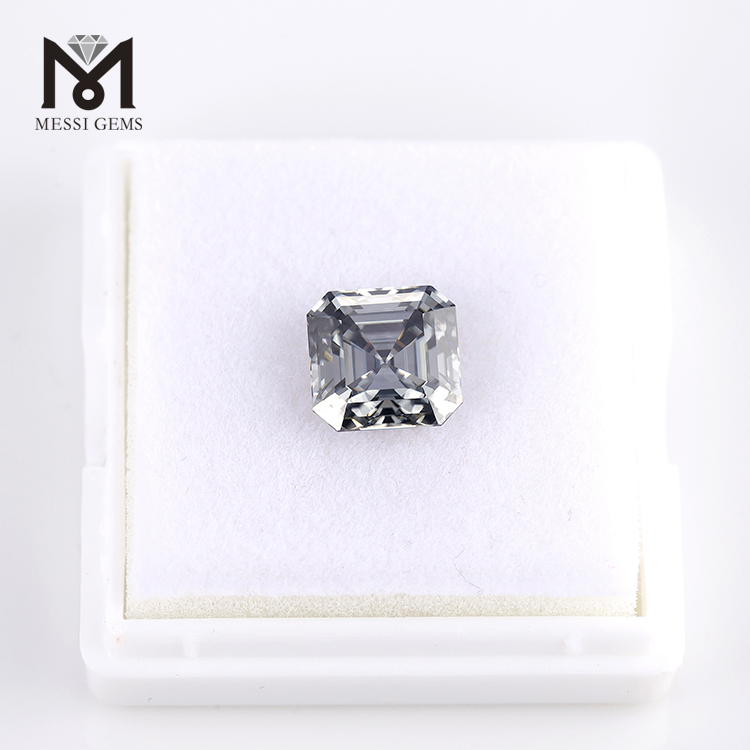 10*10mm Asscher cut moissanite diamant engrospris syntetisk moissanite