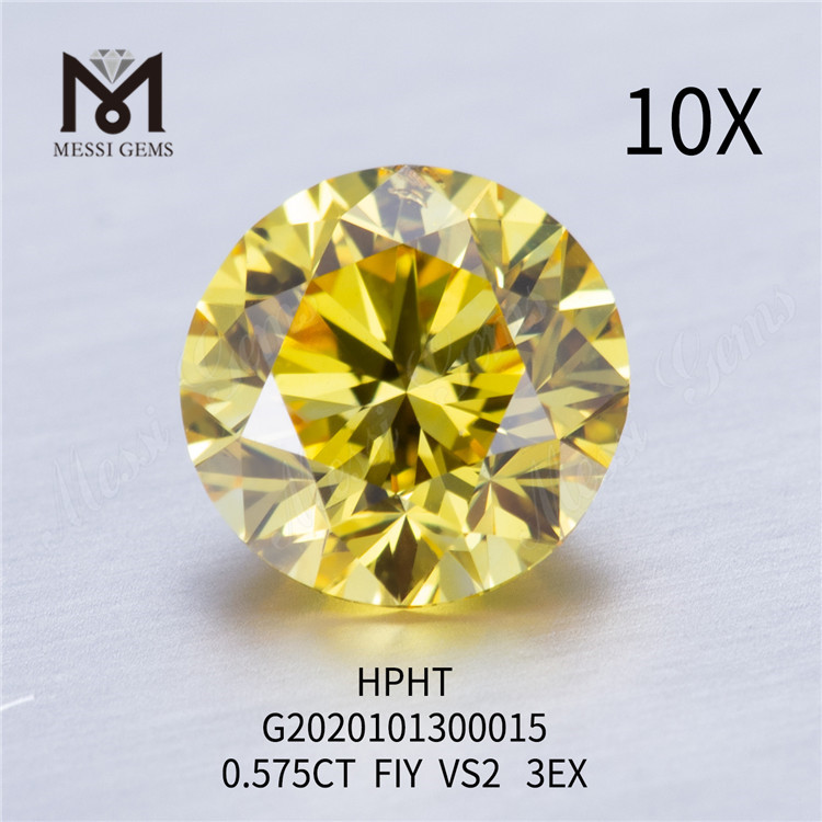 0,575 ct FIY VS2 3EX rund lab-dyrket diamant
