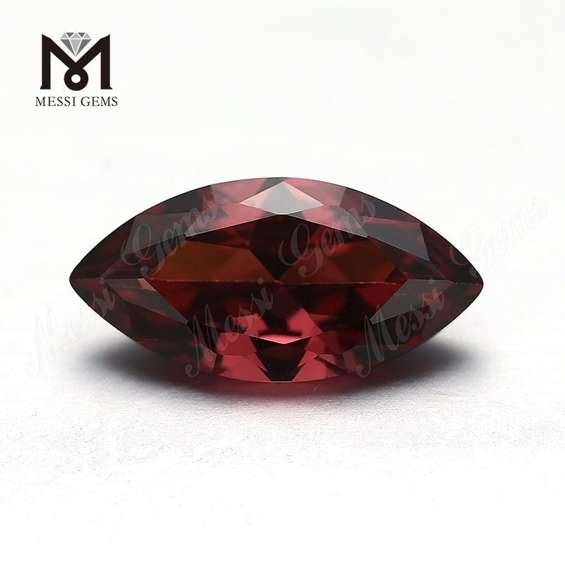 Engros Marquise Cut Rhodolite 14*7mm CZ Cubic Zirconia Stone