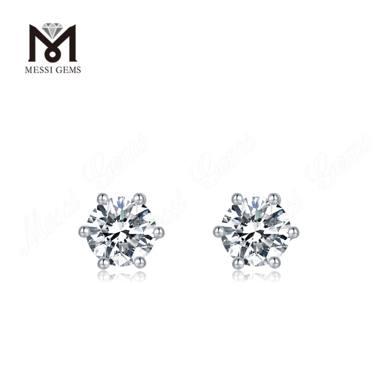 Messi Gems 925 sølv øreringe moissanite mode øreringe til kvinder