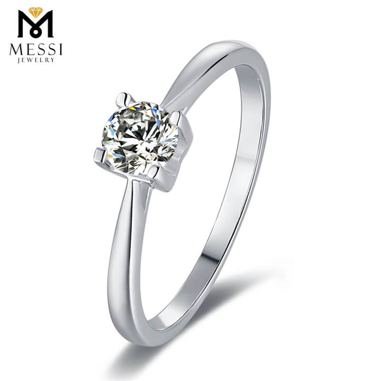 Fancy Design 925 Sterling sølv Ring hul kvinde Ring 1ct Moissanite Ring