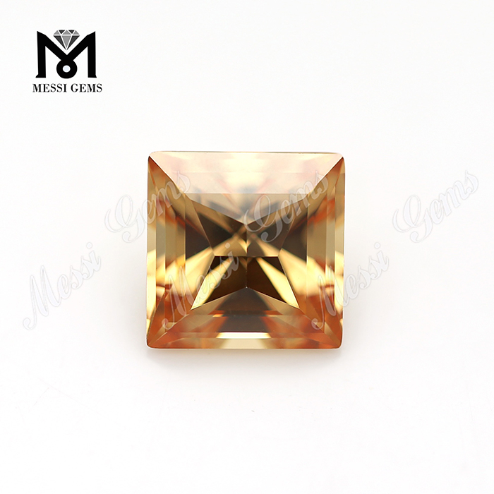 Champagne cubic zirconia firkantede briolett cut CZ sten til fremstilling af smykker