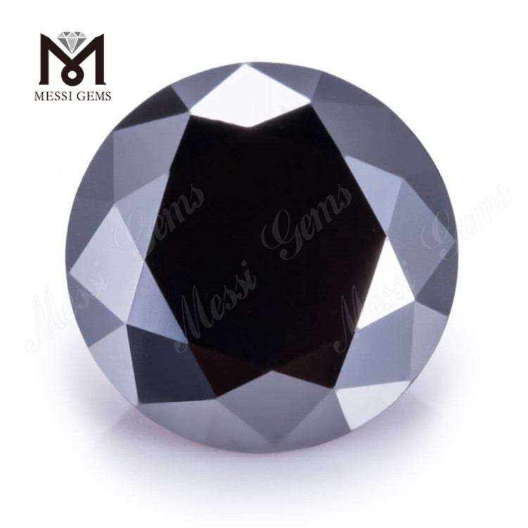 Emerald/Round Cut Sort Farve Engrospris Syntetisk Moissanite