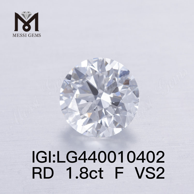 1,8 karat F VS2 3EX Rund laboratoriedyrket diamant