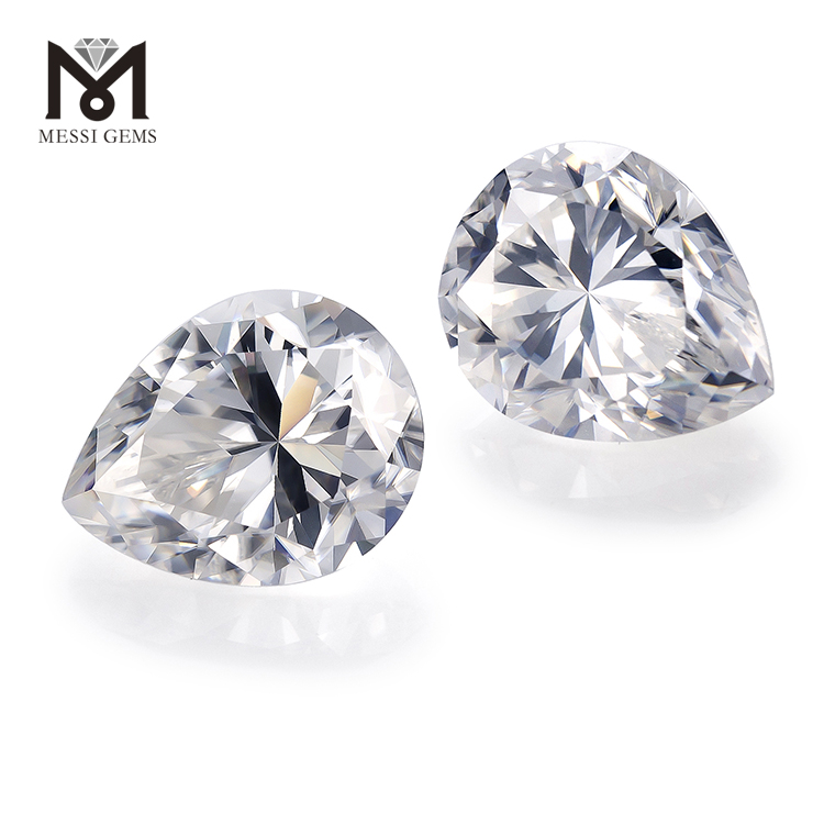 Fabriks 10*12mm Løse ædelstene farvespil eller ild Pære Moissanite
