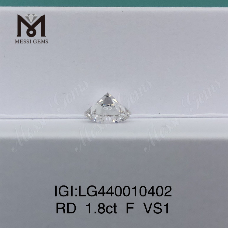 1,8 karat F VS2 3EX Rund laboratoriedyrket diamant