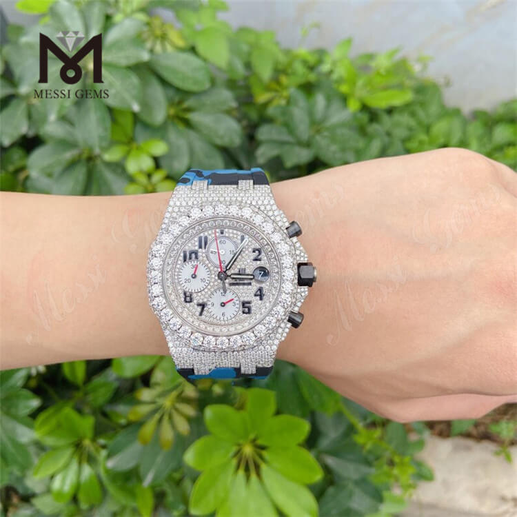 Herre Hip Hop Watch Luxury Vvs Moissanite Dimaond Watch Diamond