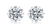 Messi Gems Simple Design Stud Øreringe 1Carat Moissanite Diamond Smykker