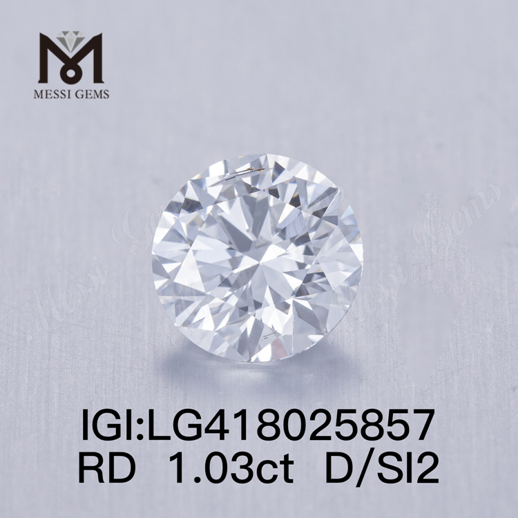 1.03CT D/SI2 rund VG laboratoriedyrket diamant