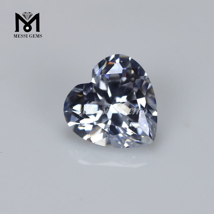 Fabrikspris høj kvalitet 10 mm hjerteform cubic zirconia ædelsten