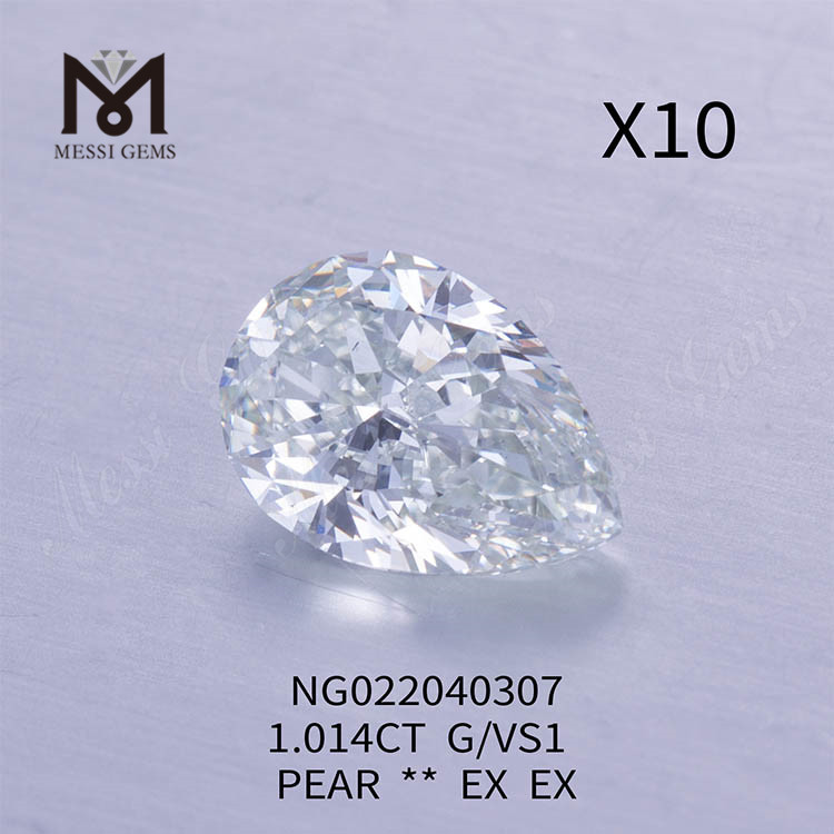 1.014 karat Engros Loose Lab Grown Diamonds pære G VS1