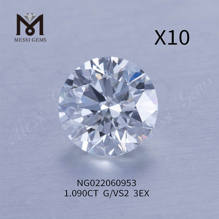 1.090ct G Engros løs laboratoriedyrkede diamanter VS2 EX